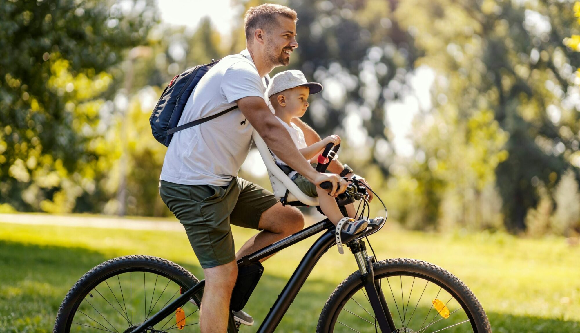 man on a bike